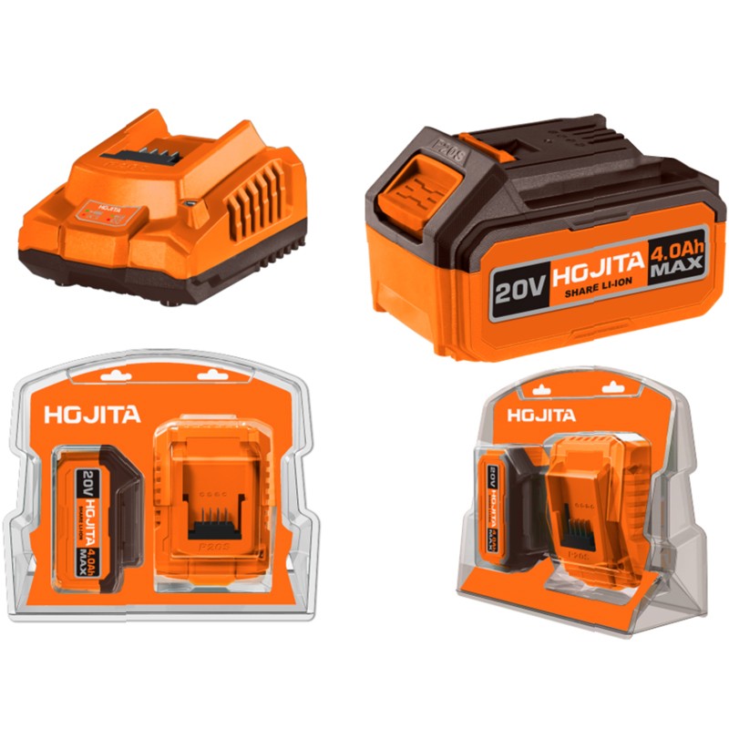 Σετ μπαταρίας HOJITA 20V 1x4.0Ah & φορτιστής 2Α