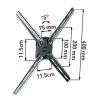 Βάση TV- PLASMA & LCD σταθερή έως 1420 mm (56''), 30 kg, μαύρη