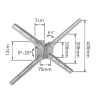 Βάση TV-LCD με κλίση έως 42'', 30 kg, ασημί