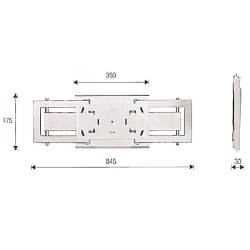 Βραχίονας τοίχου REACHPLASMA 75 kg, ασημί