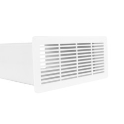 ΠΕΡΣΙΔΑ ΠΛΑΣΤΙΚΗ ABS 220X90mm ΛΕΥΚΗ  (1822)
