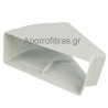 ΟΡΘΟΓΩΝΙΑ ΟΡΙΖΟΝΤΙΑ ΓΩΝΙΑ 45° ABS 220 Χ 90mm (1823)