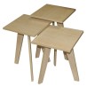 ΤΡΑΠΕΖΑΚΙΑ ΖΙΓΚΟΝ ΣΕΤ 3ΤΜΧ ROMEO ΕΚΡΟΥ 52x34x34 S272