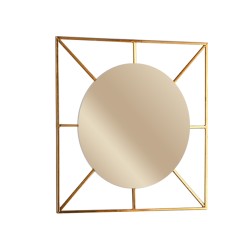 ΚΑΘΡΕΦΤΗΣ OSCAR ΜΕΤΑΛΛΙΚΟΣ ΧΡΥΣΟ 70x70x1.5 831-G