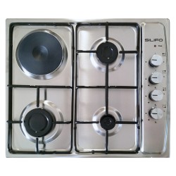 ΕΣΤΙΑ ΜΙΚΤΗ SILIFO SF6100 INOX (3 ΥΓΡΑΕΡΙΟΥ + 1 ΗΛΕΚΤΡΙΚΟ) (4 ΕΤΗ ΕΓΓΥΗΣΗ ΕΛΛΗΝΙΚΗΣ ΑΝΤΙΠΡΟΣΩΠΕΙΑΣ)