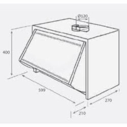 DAVOLINE ΑΠΟΡΡΟΦΗΤΗΡΑΣ ΠΤΥΣΣΟΜΕΝΟΣ P141 D WH LED