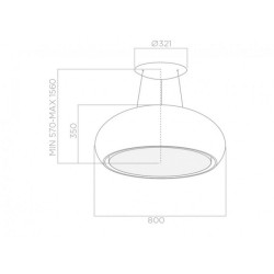 ELICA ΑΠΟΡΡΟΦΗΤΗΡΑΣ ΝΗΣΙΔΑΣ SEASHELL WH MAT/F/80 PRF0098392