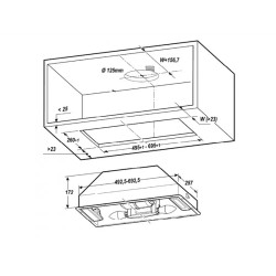 ELICA ΑΠΟΡΡΟΦΗΤΗΡΑΣ ΕΝΤΟΙΧΙΖΟΜΕΝΟΣ ERA S IX/A/72 PRF0142744