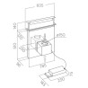 ELICA ELICA ΑΠΟΡΡΟΦΗΤΗΡΑΣ DOWNDRAFT PANDORA BL/F/90