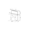 Franke Downdraft 88 Μαύρο Κρύσταλλο Inox 3101100620