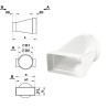Αντάπτορας Φ100 mm σωλήνα 110x55 mm (1486)