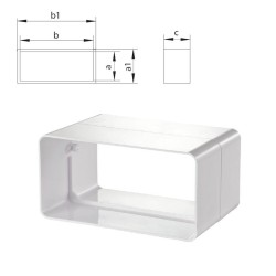 Σύνδεσμος πλαστικός για σωλήνα 110x55 mm (1483)