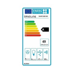 DAVOLINE DAVOLINE ΑΠΟΡΡΟΦΗΤΗΡΑΣ ΚΑΜΙΝΙ SHAPE 060 WH