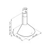 ELICA ELICA ΑΠΟΡΡΟΦΗΤΗΡΑΣ ΕΠΙΤΟΙΧΟΣ TONDA INOX F/90