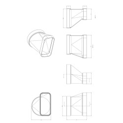 ΑΝΤΑΠΤΟΡΑΣ ΑΠΟ Φ125 ΣΕ 150X70