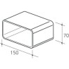 1052D ΟΡΘΟΓΩΝΙΑ ΣΥΝΔΕΣΗ 150 Χ 70mm