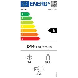 Ελεύθερο Δίπορτο Ψυγείο FSP 178 Inox 031007301