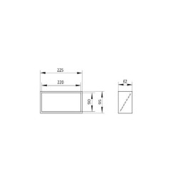 Ορθογώνιος σύνδεσμος 220X90mm  (1260)