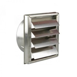 Περσίδα βαρύτητας με λαιμό Φ150 INOX (0939)