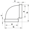 ΟΡΙΖΟΝΤΙΑ ΓΩΝΙΑ 90° 220Χ90mm (1259)