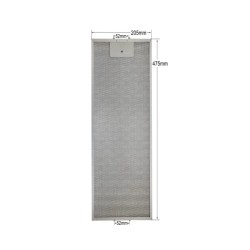475 X 205mm Μεταλλικά φίλτρα DAVO H1M-GA (1295)