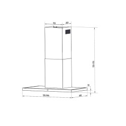 Faber Tspg x/bk a60 2ls Καμινάδα 325.0568.810