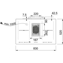 Franke Mythos 2Gether FMY 839 HI Μαύρο Κρύσταλλο 1000001749