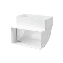 Καμπύλη 90 κάθετη πλαστική για σωλήνα 110x55 mm (1484)
