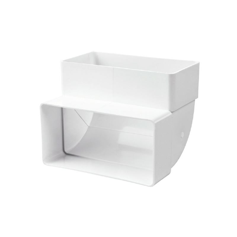 Καμπύλη 90 κάθετη πλαστική για σωλήνα 110x55 mm (1484)
