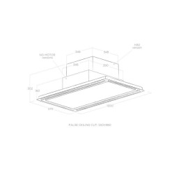 ELICA ELICA ΑΠΟΡΡΟΦΗΤΗΡΑΣ ΝΗΣΙΔΑΣ HILIGHT GLASS NO MOTOR WH/A/100