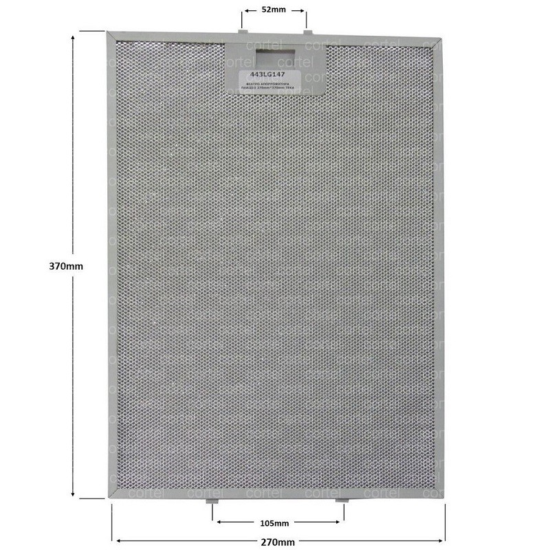 ΦΙΛΤΡΟ ΑΠΟΡΡΟΦΗΤΗΡΑ 270mm*370mm TEKA