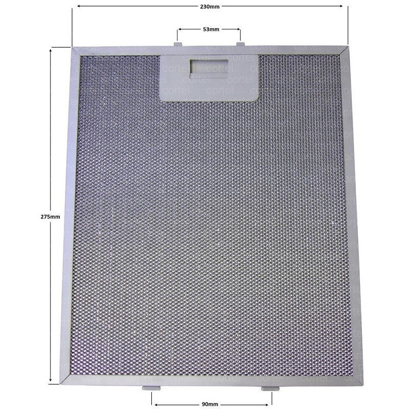 ΦΙΛΤΡΟ ΑΠΟΡΡΟΦΗΤΗΡΑ 230mm*275mm AEG ZANUSSI ELICA
