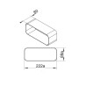 KIT0121001 ΟΡΘΟΓΩΝΙΑ ΣΥΝΔΕΣΗ 227Χ94Χ80 mm