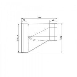 ΑΝΤΑΠΤΟΡΑΣ ABS 222Χ89 ΣΕ Φ150 KIT0121008