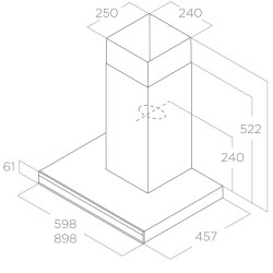 ELICA ELICA ΑΠΟΡΡΟΦΗΤΗΡΑΣ ΕΠΙΤΟΙΧΟΣ ADELE BL MAT/A/60 GFB