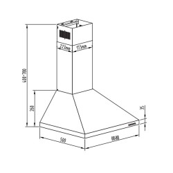 GRUPPE OMBRELLO 600 S-1001D-Α01-M13-600
