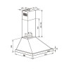 Singer PREMIUM Pyramid 90cm με φίλτρα χοάνης (baffle)