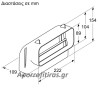 Επίπεδη γωνία σύνδεσης 90 ° Κάθετος M Z861SB3
