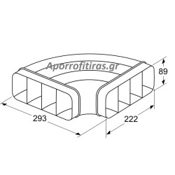 Επίπεδη γωνία σύνδεσης 90 ° Οριζόντιος Z861SB1