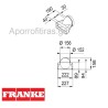 Αντάπτορας στρογγυλός Ø150-πλακέ 227x94mm FRANKE 3120107442