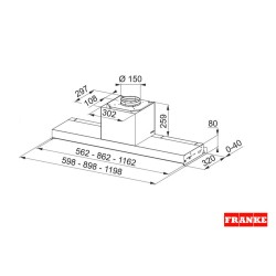 Franke Style Pro FSTPRO 908 Inox Εντοιχιζόμενος 90cm 3104001017