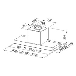 Franke Smart Style Drip Free FSTS 90 X Inox Εντοιχιζόμενος 90cm 3105001065 (305.0702.607)