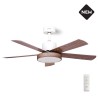 ΑΝΕΜΙΣΤΗΡΑΣ ΟΡΟΦΗΣ GRUPPE 48-12115DC WHITE-WOOD ME ΦΩΣ ΚΑΙ ΤΗΛ/ΡΙΟ