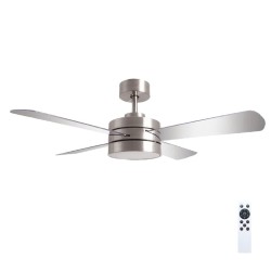 ΑΝΕΜΙΣΤΗΡΑΣ ΟΡΟΦΗΣ GRUPPE RX44-041 SILVER ΜΕ ΦΩΤΙΣΜΟ ΤΗΛΕ/ΡΙΟ ΚΑΙ DC MOTOR