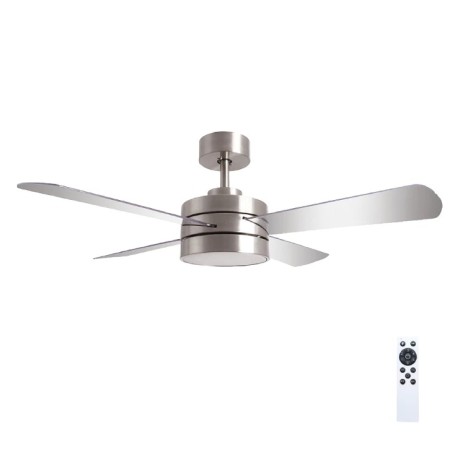 ΑΝΕΜΙΣΤΗΡΑΣ ΟΡΟΦΗΣ GRUPPE RX44-041 SILVER ΜΕ ΦΩΤΙΣΜΟ ΤΗΛΕ/ΡΙΟ ΚΑΙ DC MOTOR