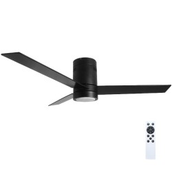 ΑΝΕΜΙΣΤΗΡΑΣ ΟΡΟΦΗΣ GRUPPE RX52-060 BLACK ME ΦΩΣ ΚΑΙ ΤΗΛΕ/ΡΙΟ DC MOTOR