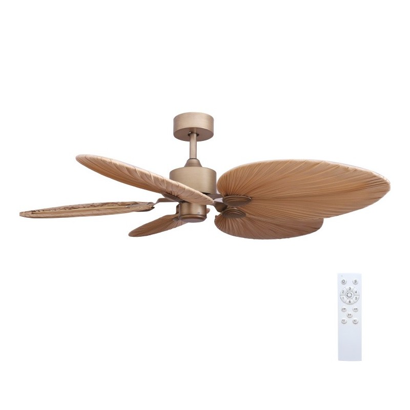 ΑΝΕΜΙΣΤΗΡΑΣ ΟΡΟΦΗΣ GRUPPE RX52-067 PALM LEAVES ME ΤΗΛΕ/ΡΙΟ ΚΑΙ DC MOTOR