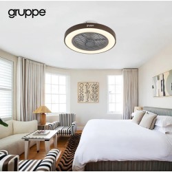 ΑΝΕΜΙΣΤΗΡΑΣ ΟΡΟΦΗΣ GRUPPE CMBF-FS6008 CAPPUCCINO ΜΕ ΦΩΣ ΚΑΙ ΤΗΛΕ/ΡΙΟ DC MOTOR