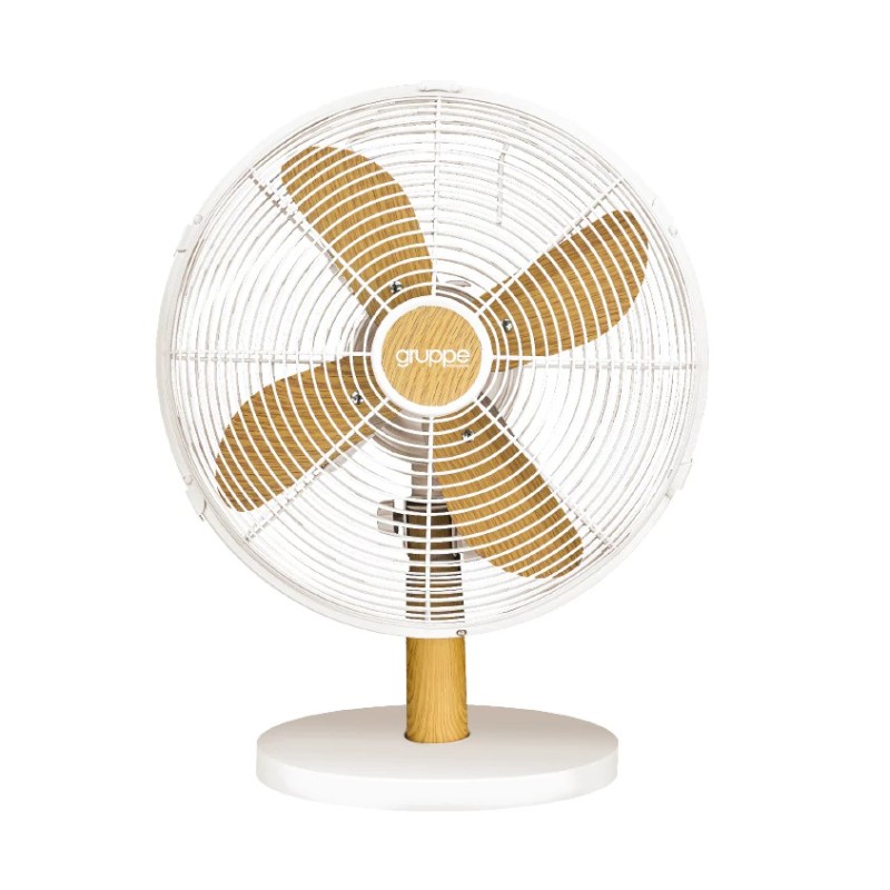 ΑΝΕΜΙΣΤΗΡΑΣ ΕΠΙΤΡΑΠΕΖΙΟΣ GRUPPE FT-30MD IVORY-WOOD 40W