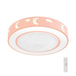 ΑΝΕΜΙΣΤΗΡΑΣ ΟΡΟΦΗΣ GRUPPE CMBF-FS6001 ΠΑΙΔΙΚΟΣ PINK ΜΕ ΦΩΣ ΚΑΙ ΤΗΛΕ/ΡΙΟ DC MOTOR
